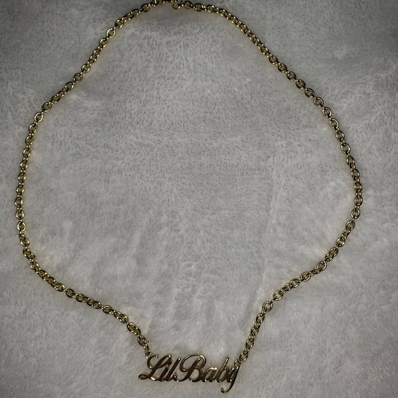 King Ice Women’s Lil Baby Gold Necklace - Picture 3 of 6